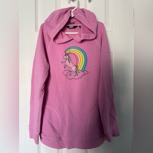 Lands End Pink Unicorn Hoodie for Kids